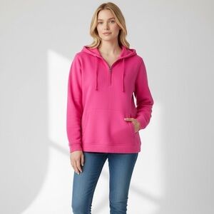 Ralph Lauren Hot Pink Quarter-Zip Pullover – Size XXL